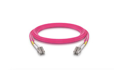 OM4 LC to LC Fiber Optic Patch Cable Multimode Duplex Aqua 50/125[ 0.5m ]-09876 picture