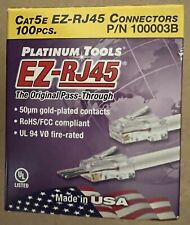 Platinum Tools 100003B. EZ-RJ45 Cat5e Connector, 100 per Box picture