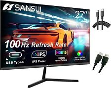 SANSUI 27inch Computer Monitor 100Hz IPS Type-C FHD 1080P HDR10 Built-in Speaker picture