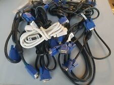 10x. 6FT VGA Cable for HP Computer Power DC Elite Pro PC LCD Blue Display Cable picture