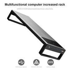 Smart Base Aluminum Computer Laptop Monitor Stand USB 3.0 Wireless Charger Base picture