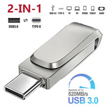 512GB 1TB 2TB Type C USB 3.0 Flash Drive 2 in 1 Memory Stick Thumb Drive U Disk picture