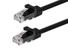 Flexboot Cat5e Ethernet Patch Cable RJ45 Stranded 350Mhz Wire 24AWG 100ft Black picture