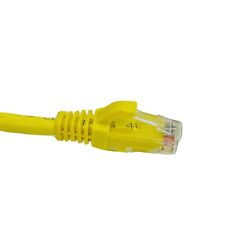 Legrand Quiktron 12ft Cat6 Yellow Snagless Patch Cord Cable LAN Network UTP picture