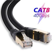 6-100Ft Cat8 Cat7 Cat6 Cable Ethernet Outdoor UltraSpeed with RJ45 Connector Lot picture