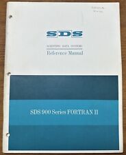 Vintage 1964 SDS Scientific Data Systems 900 Series FORTRAN II Reference Manual picture