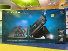 Genuine Logitech Alto Cordless Notebook Stand Wireless Keyboard Brand New Sealed picture