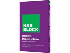 H&R BLOCK Tax Software Deluxe+State 2021/22 Physical Box by Mail (Key Card Code) picture