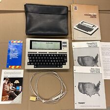 Vintage Radio Shack TRS-80 Model 100 Portable Computer w/ Case & Manual WORKS picture