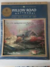 Vtg Thomas Kinkade Mouse Pad, Stepping Stone Cottage , New, Approx 8