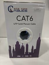 Newyork Cables (CMP) Cat6 Plenum Cable 1000ft | Fluke Test Passed High Bandwi... picture