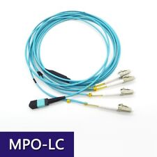 1~40M MPO to 4 LC Duplex 8 Fibers OM3 Breakout fan Cable Type B Female/Male lot picture