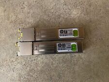 LOT OF 2 JD089B HP HPE X120 1G SFP RJ45 TRANSCEIVER MODULE N9-2(6) picture