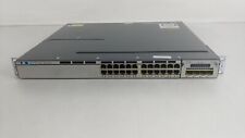 Cisco WS-C3750X-24P-S 24-Port PoE Gigabit 3750X Switch w/Dual AC-1 Year Warranty picture