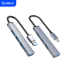 ORICO 4 Ports USB 3.0 Hub Ultra Slim Type-C Splitter Card Reader Adapter for PC picture