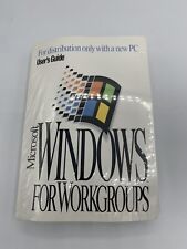 SEALED Microsoft Windows 3.11 Workgroups PC User's Guide COA RARE with disks 3.5 picture