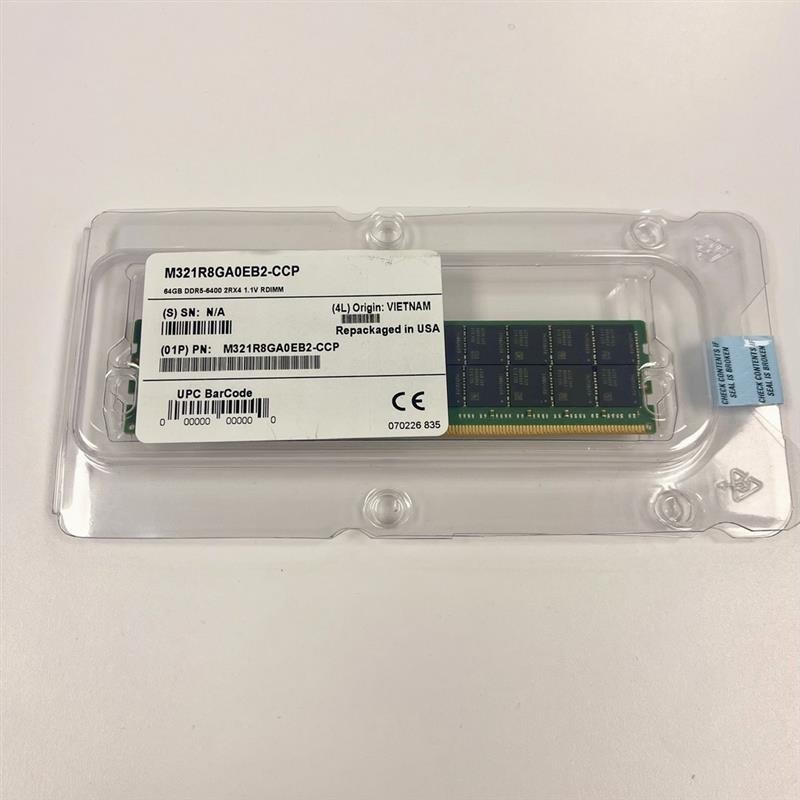 SAMSUNG 64GB DDR5 6400 2RX4 ECC RDIMM - M321R8GA0EB2-CCP