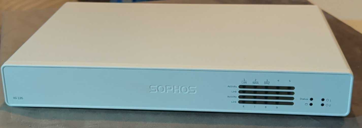 Sophos XG 135 Rev.3 VPN Firewall Appliance With Compatible Power Adapter