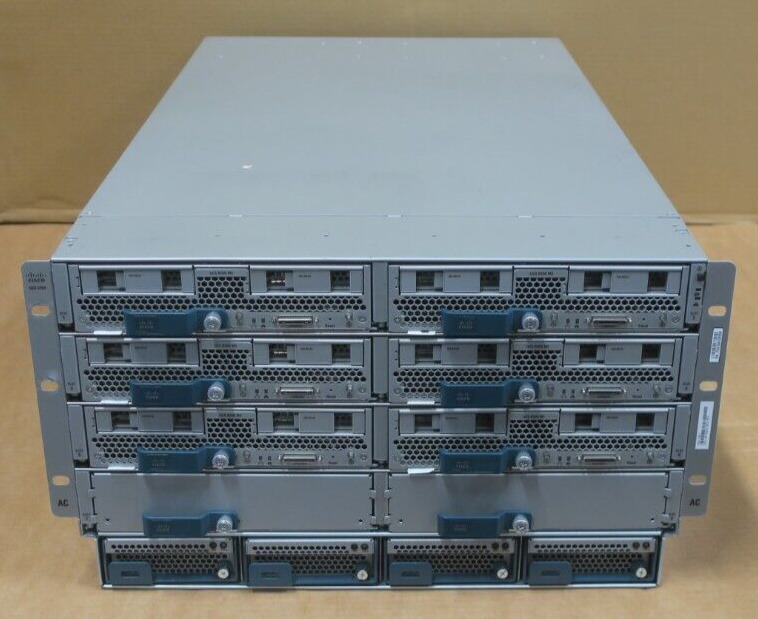 Cisco UCS 5108 + 6x B200 M3 Blade Servers 8x E5-2660v2 4x E5-2680v2 1152GB RAM