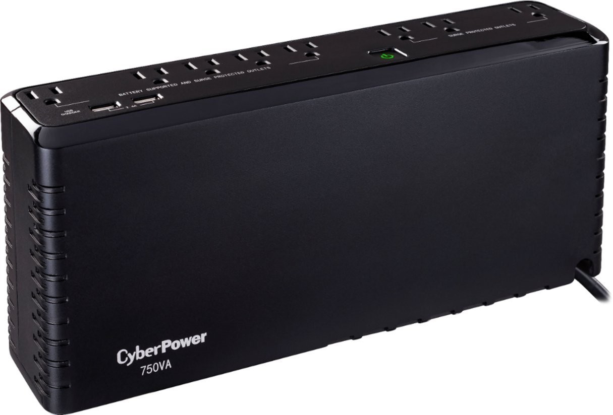 CyberPower SL750U-R 750VA/375W Slim Standby UPS - Certified Refurbished