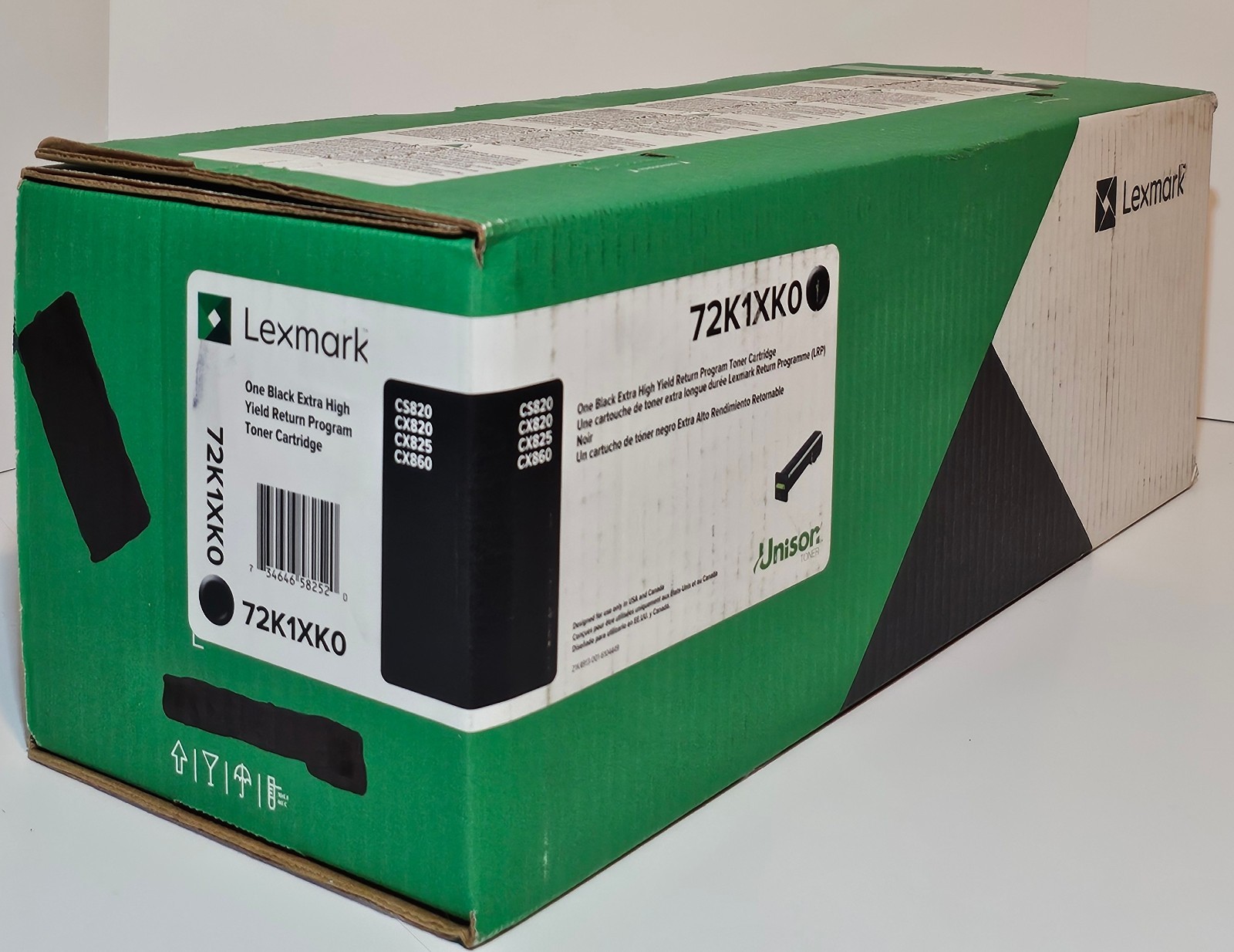 GENUINE LEXMARK 72K1XK0 - Black Extra High Yeild Toner Cartridge -FACTORY SEALED