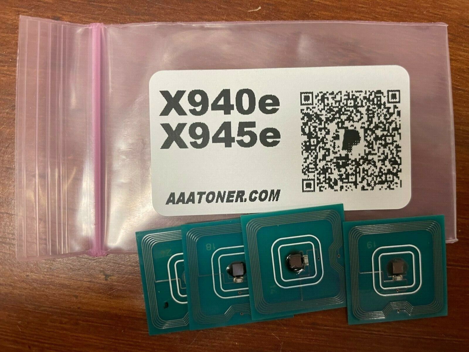 4 x Toner Reset Chip for Lexmark X940, X945, X940e, X945e Refill