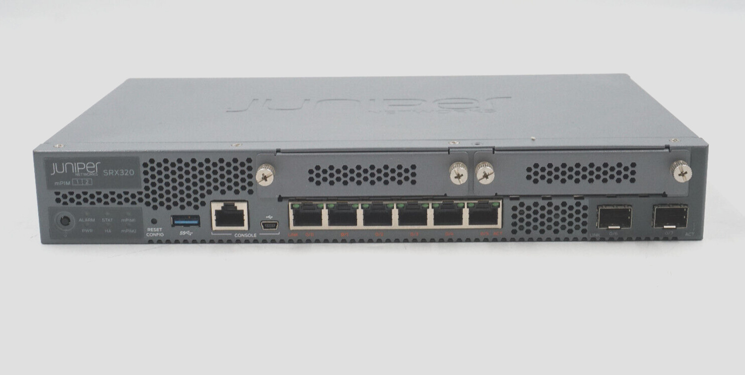 Juniper Networks SRX320 6-Port Security Services Gateway Tested Working