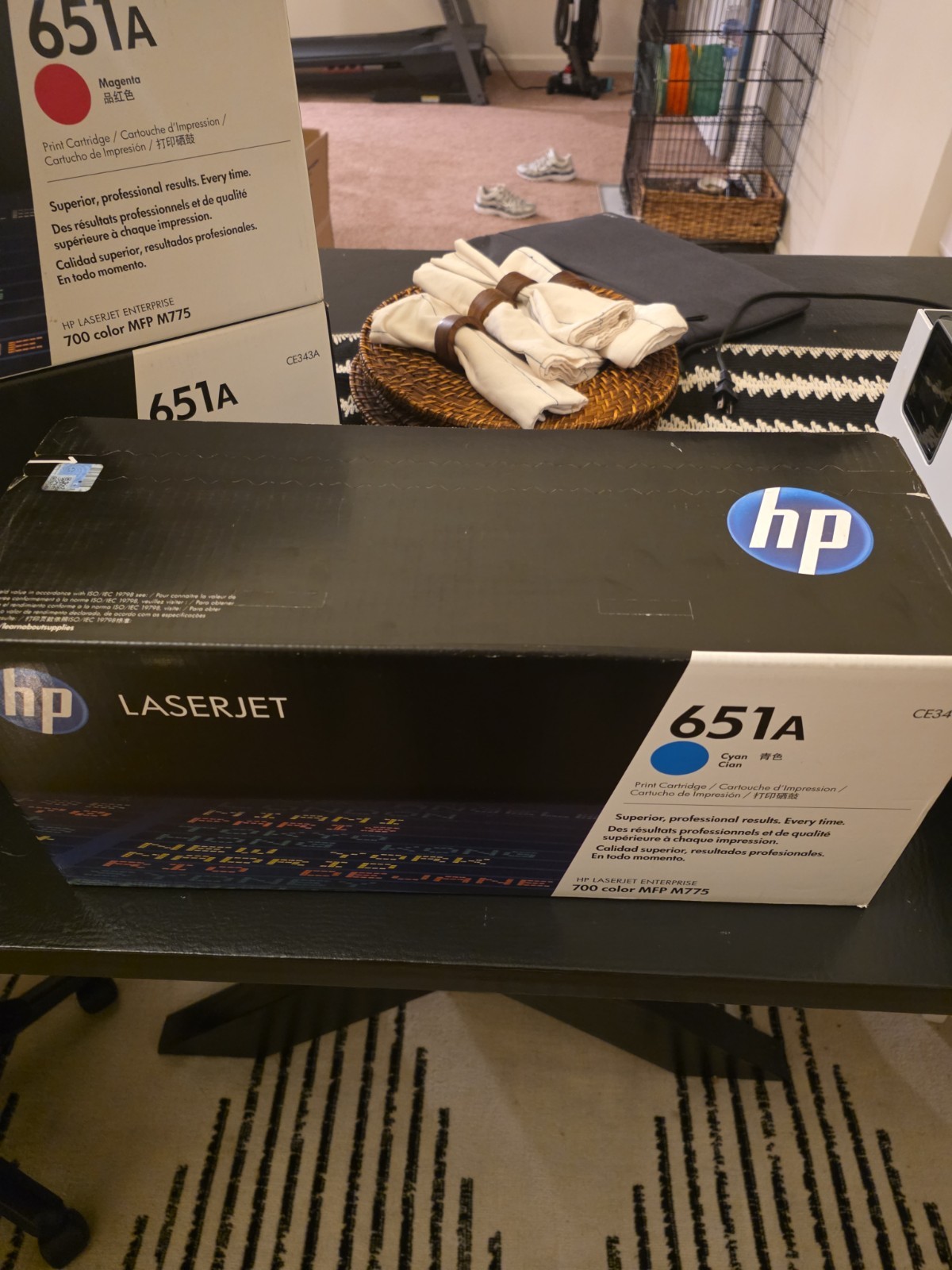 Genuine HP 651A Cyan Toner Cartridge CE341A OEM Factory Sealed New TonerFlip