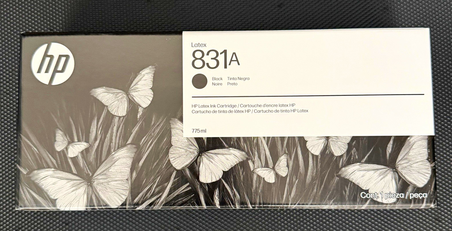 Genuine HP 831A Black Latex Ink Cartridge 775ml CZ682A  Exp 06/2028