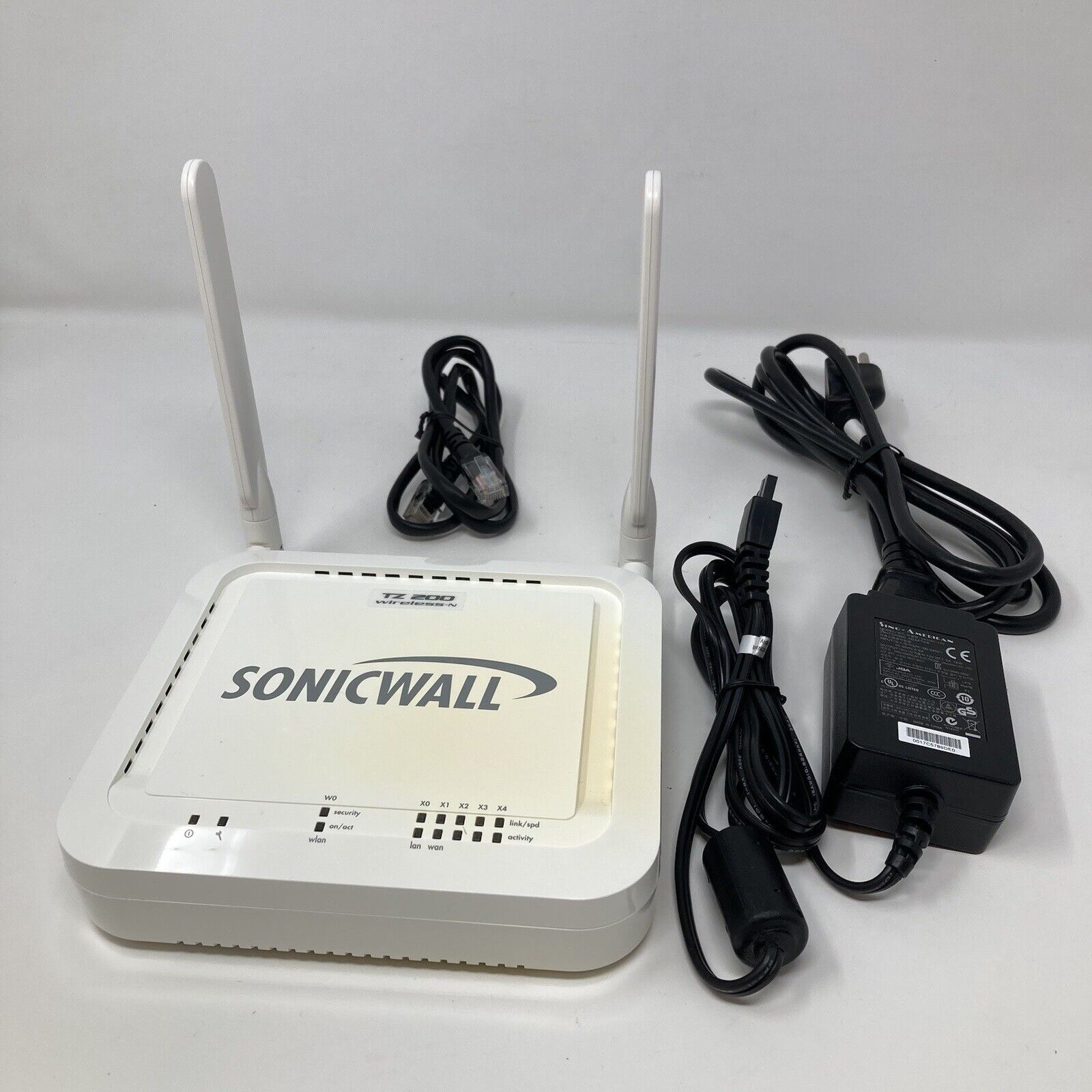 Sonicwall TZ 200 APL22-070 Firewall Wireless Router with Adapter ✅TESTED WORKS