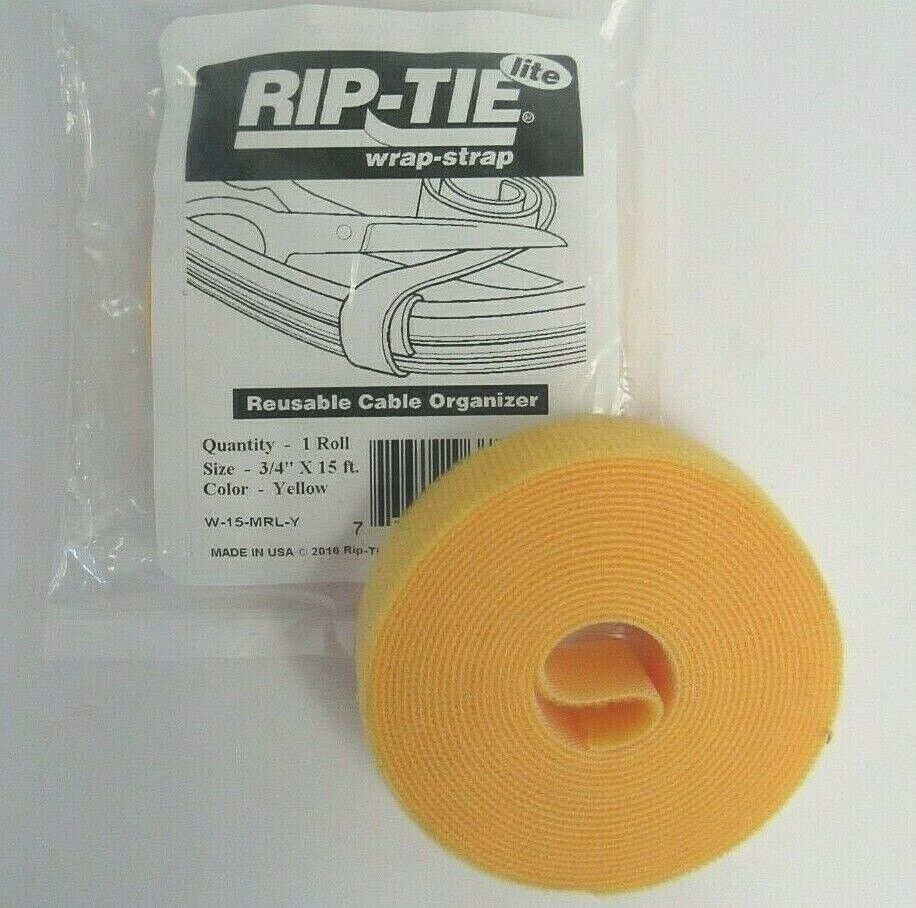 Rip-Tie Lite Wrap-Strap W-15-MRL-Y Reusable Cable Organizer 3/4\