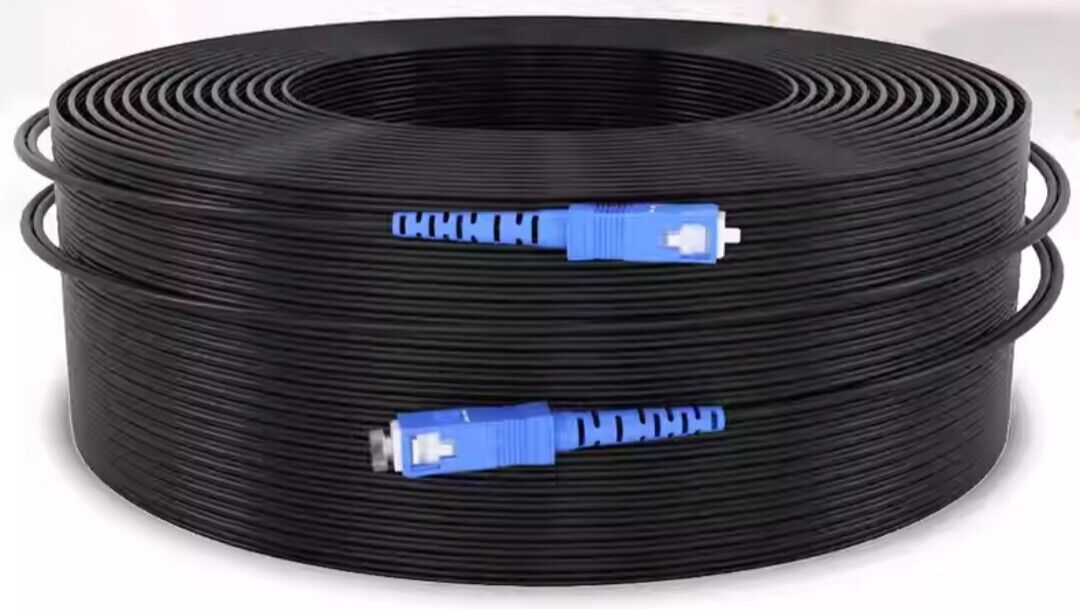 100 Meters SC to SC Fiber Optic Internet Cable Indoor and Outdoor(328ft)