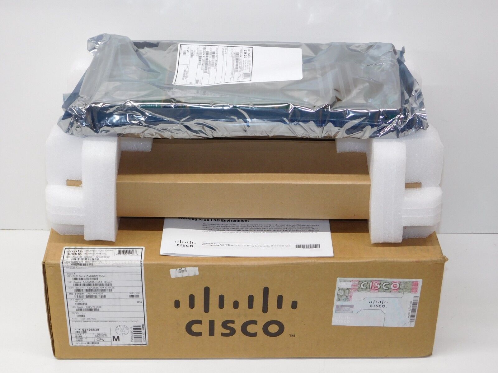 New Cisco ASA5585-NM-8-10GE V01 Half Width 8 Port 10 Gigabit Ethernet Module