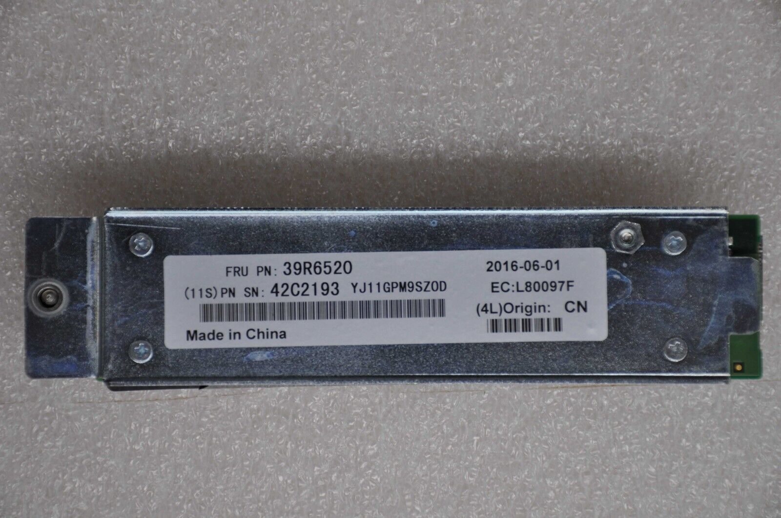 IBM DS3000 System Memory Cache Battery Grade A 39R6520