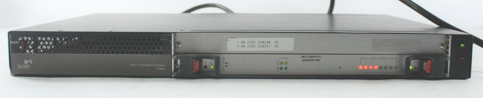 3Com VCX7122 2-Span Digital Gateway (3C0VO71221-05) w/ Cord