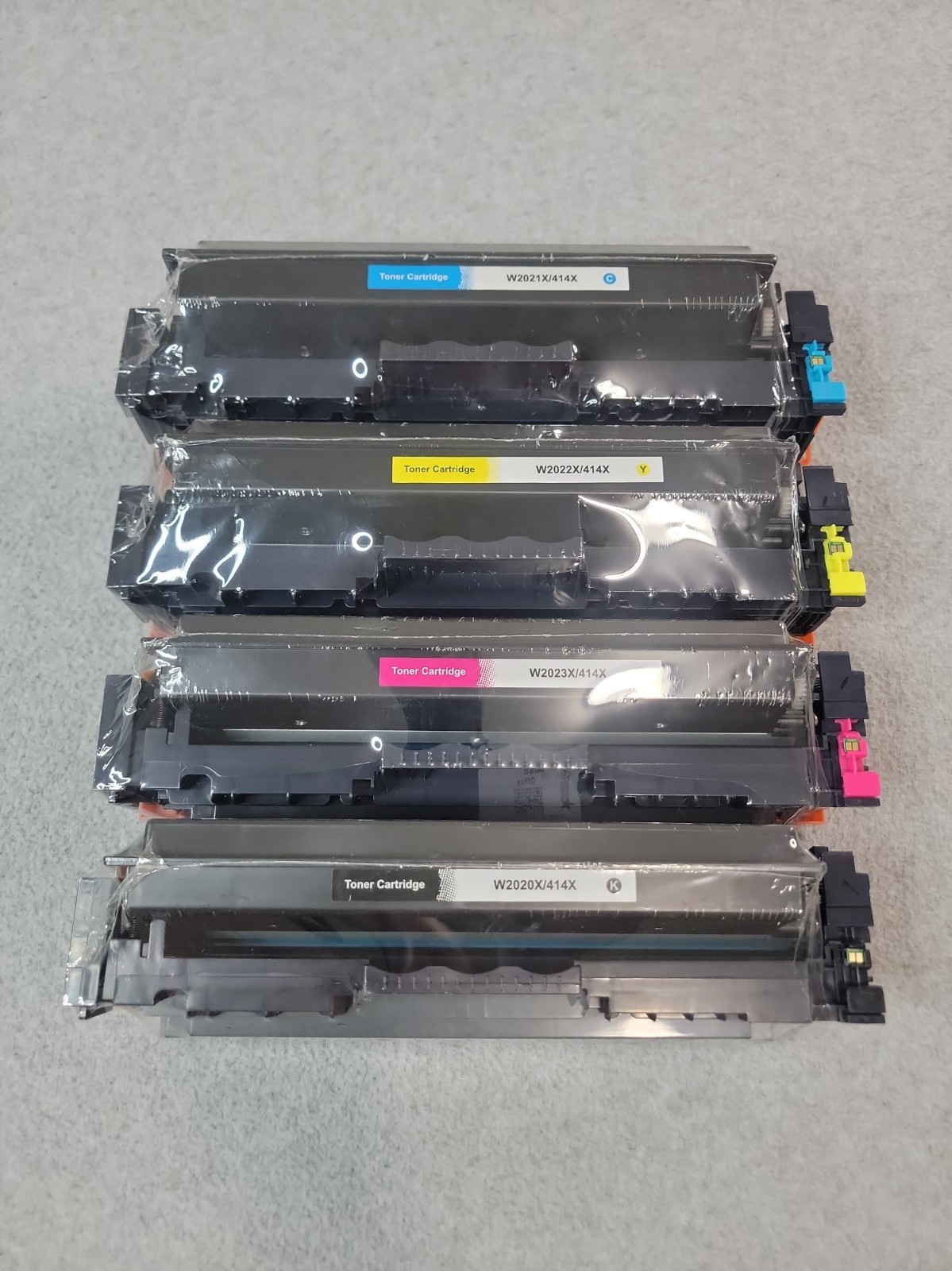 HP 414X Toner Set Black Cyan Yellow Magenta W2020X-23X Full Set Without Box OB