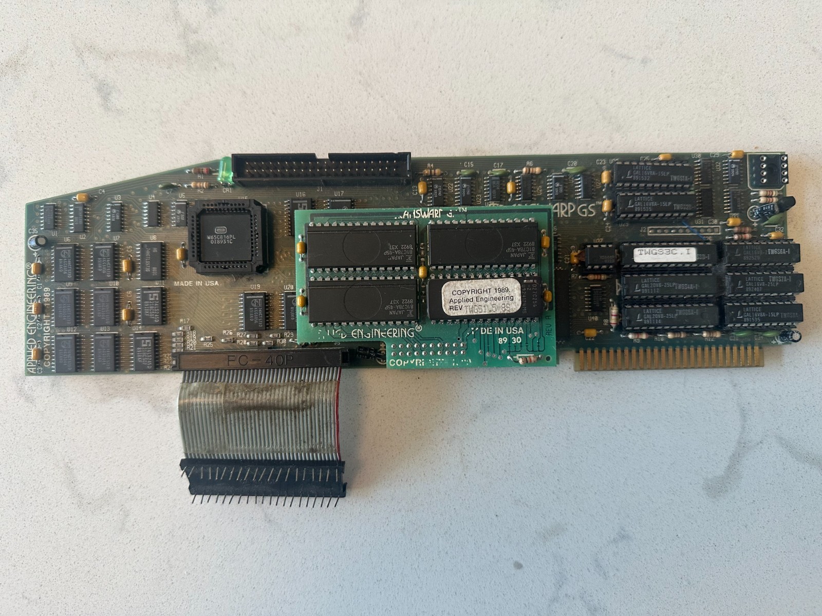 Retro Rare Vintage TransWarp GS Accelerator Card Apple IIGS Applied Engineering