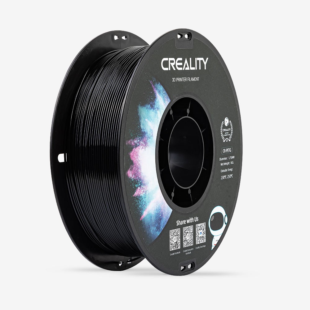 Creality CR-PETG 3D Printer Filament for 3D Printer 1kg 1.75mm-Black