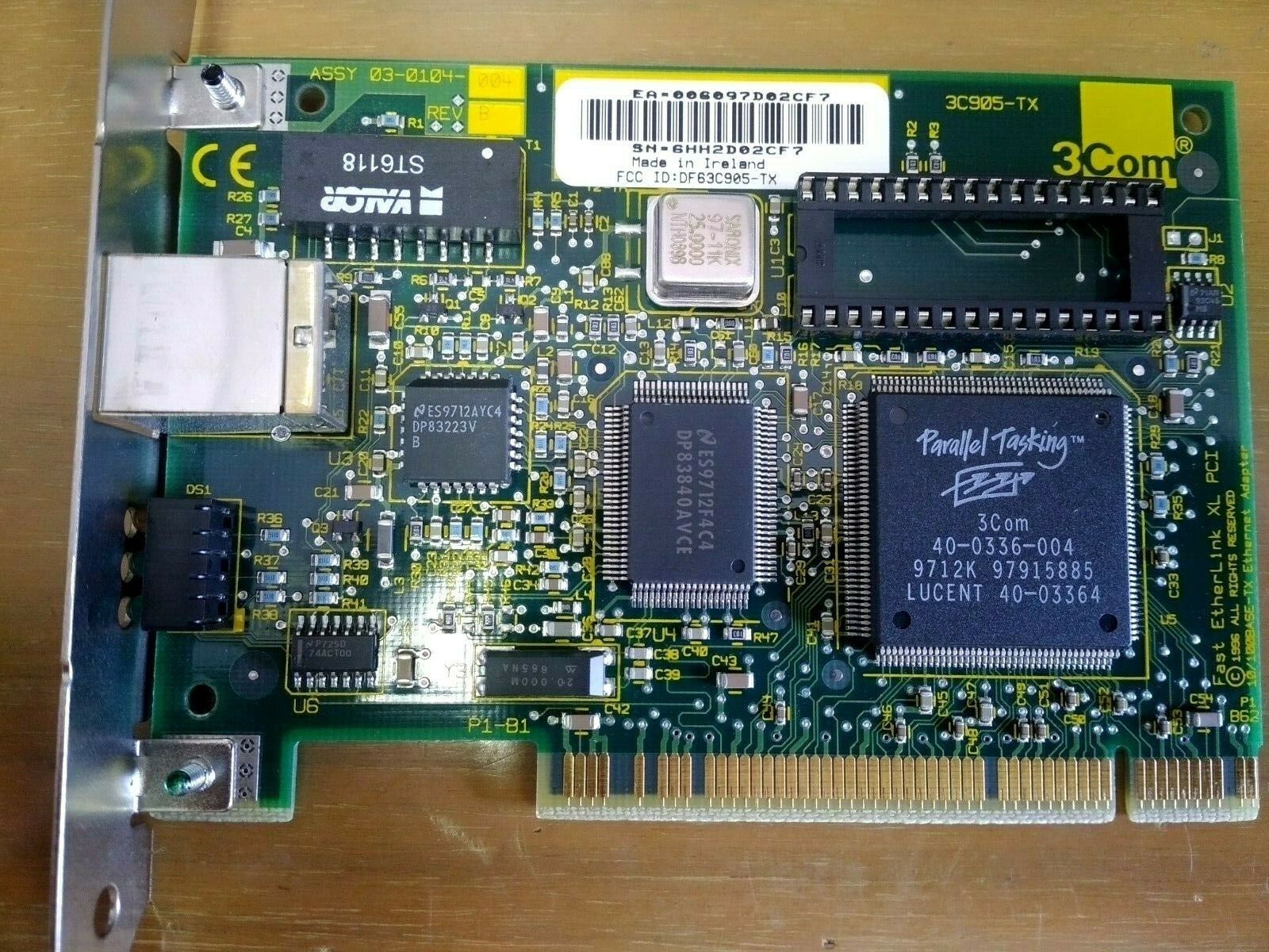 3COM - DF63C905-TX, 3C905-TX, PCI 10/100BASE-TX ETHERNET ADAPTER
