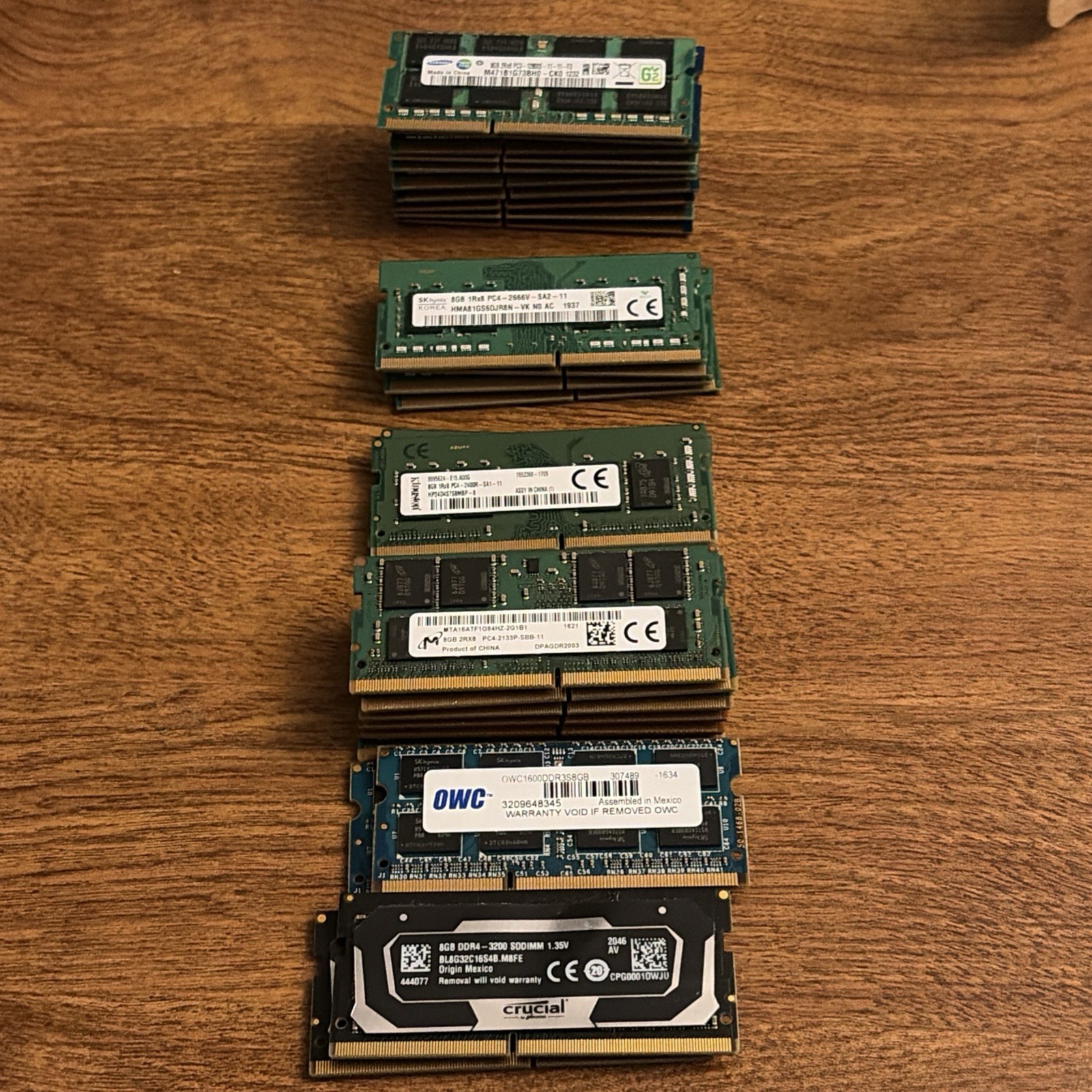 (LOT OF 26) SK hynix Mixed Brand 8GB  Laptop Ram | Various Speeds 