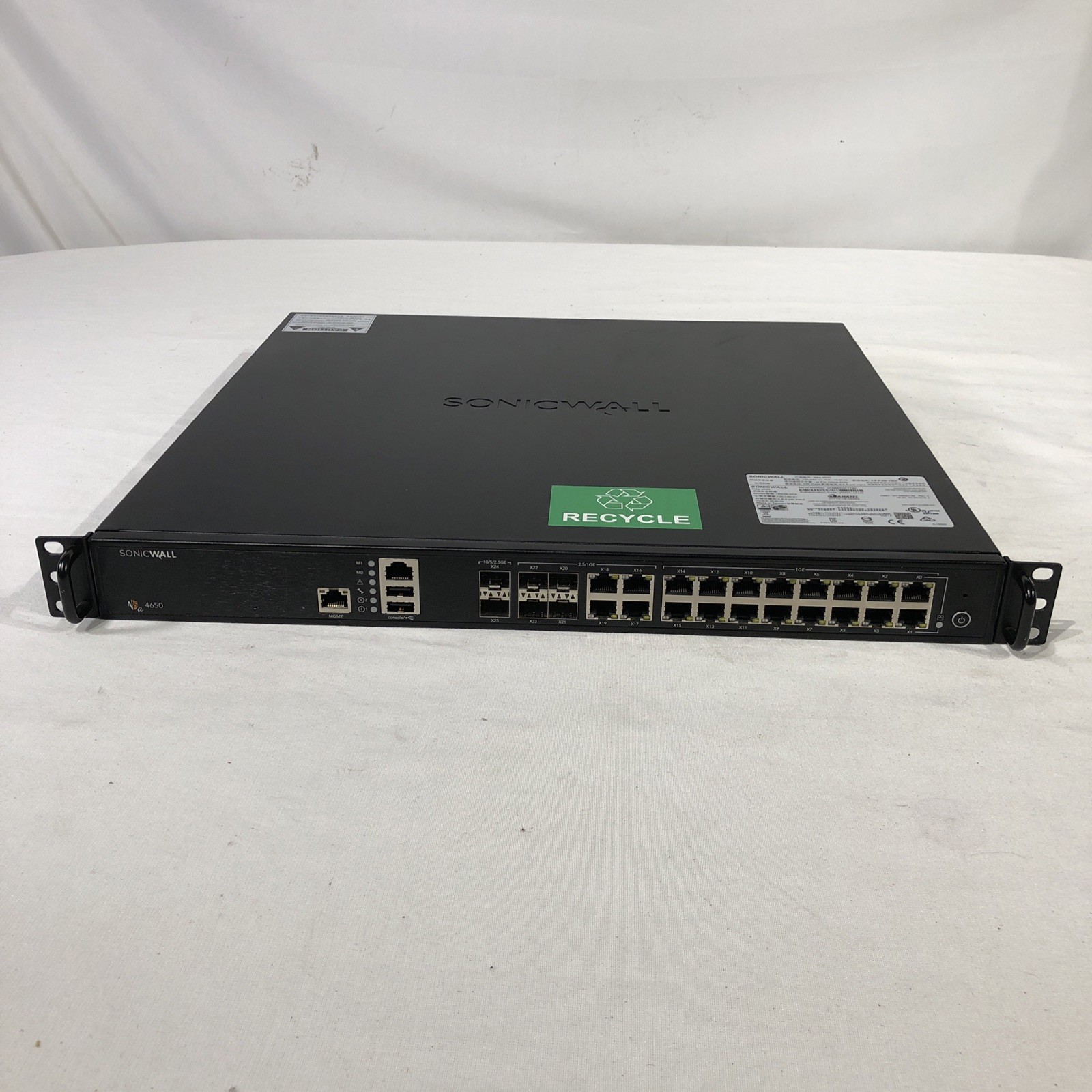 SONICWALL NSA 4650 NETWORK SECURITY APPLIANCE