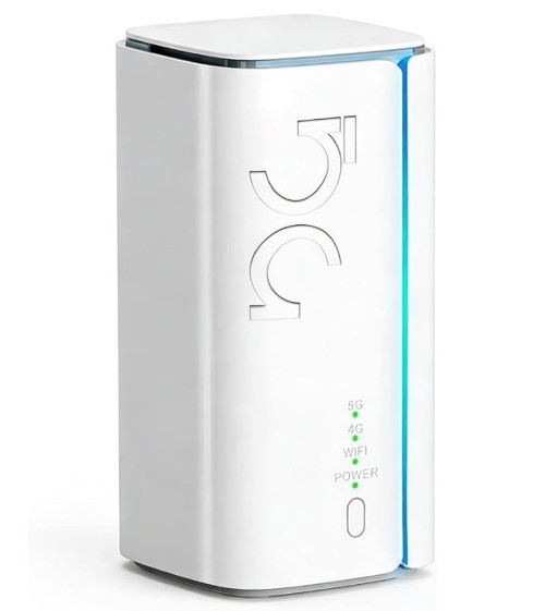 Denash 5G CPE Router SIM Card Slot 4.67Gbps High Speed Dual Band WiFi 6 Portable