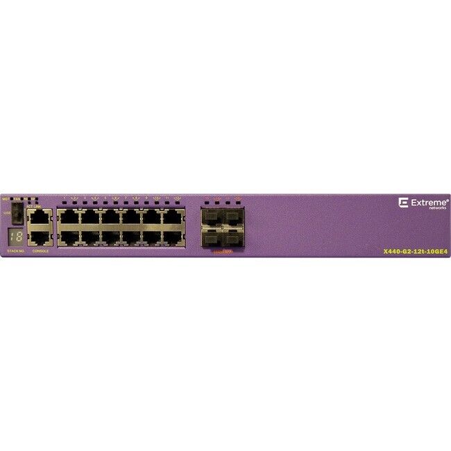 Extreme Networks X440-G2-12t-10GE4 Ethernet Switch 16530