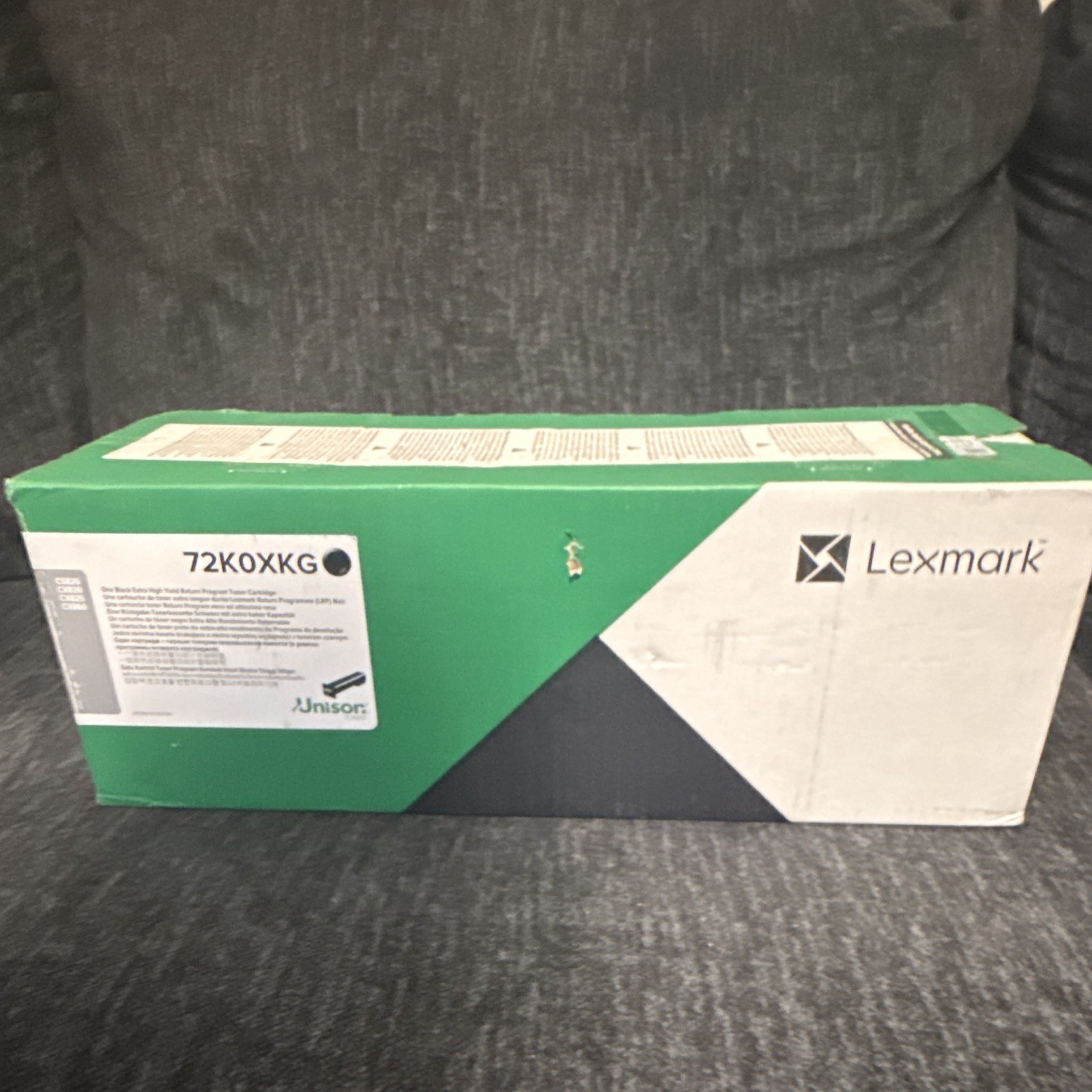 Lexmark 72K0XKG High Yield Black Laser Toner for CS820 CS821 CS822 CS823