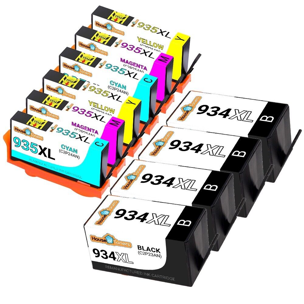 10 Pack #934XL #935XL Ink Cartridges for HP Officejet Pro 6830 6835 6230