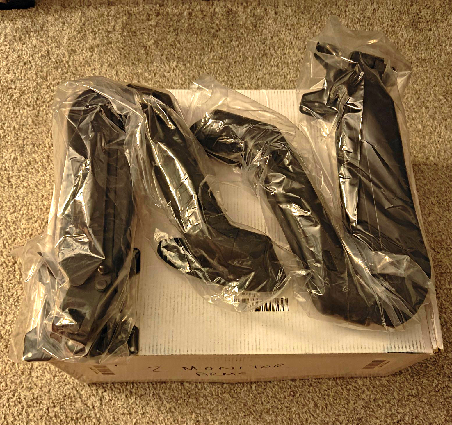 Dual Monitor Wall Mount Cantilever Arm 13-27in VESA 75x75 100x100 Black