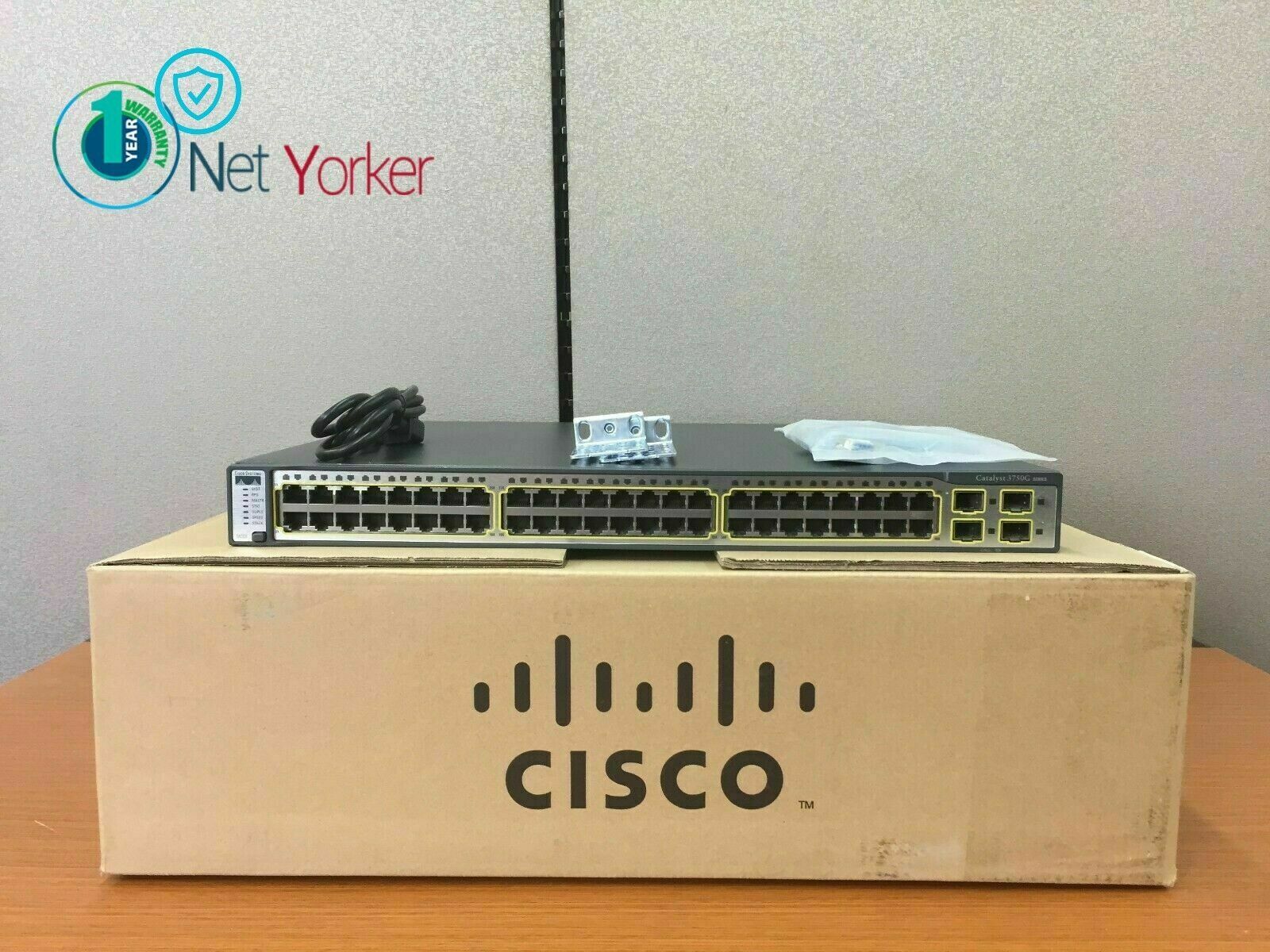 Cisco WS-C3750G-48TS-E 48 Port Gigabit Ethernet Switch - Same Day Shipping