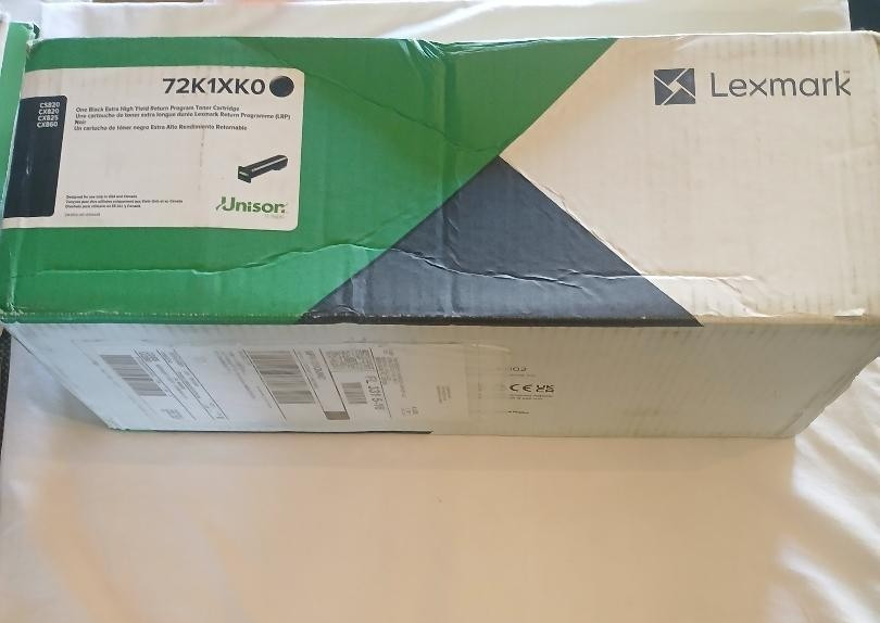 72K1XK0 New Genuine Lexmark Extra High Yield Black Toner CS820 CX820 CX825 CX860