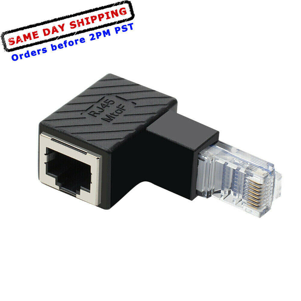 90 Degree Ethernet Adapter CableCreation Cat5e/Cat6 Ethernet Adapter USA Seller