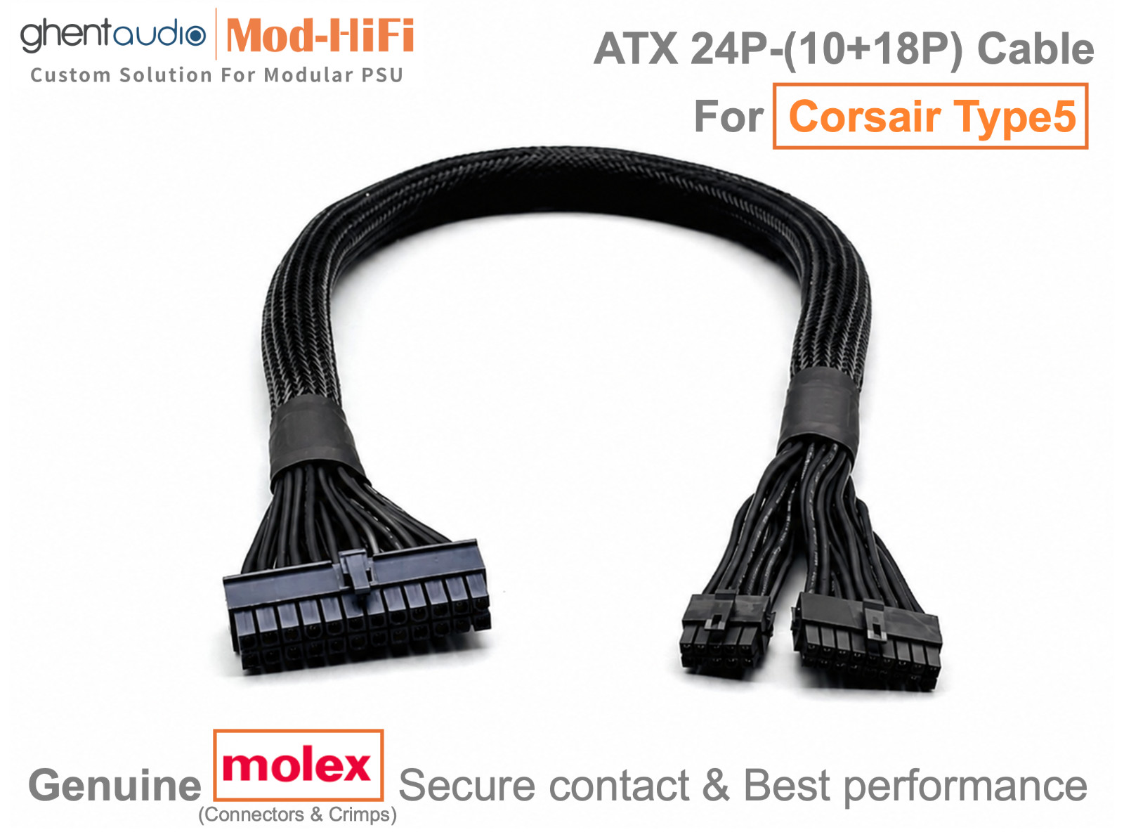 ⚡️ATX 24-Pin Cable for Corsair SF Series SF750 SF850 SF1000 - 📏60cm / 24 inch